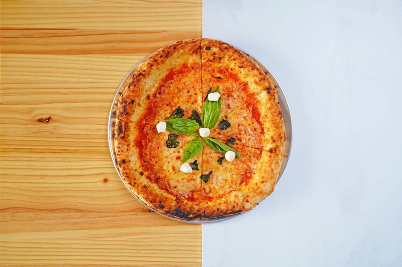 Margherita pizza at Pizza luce