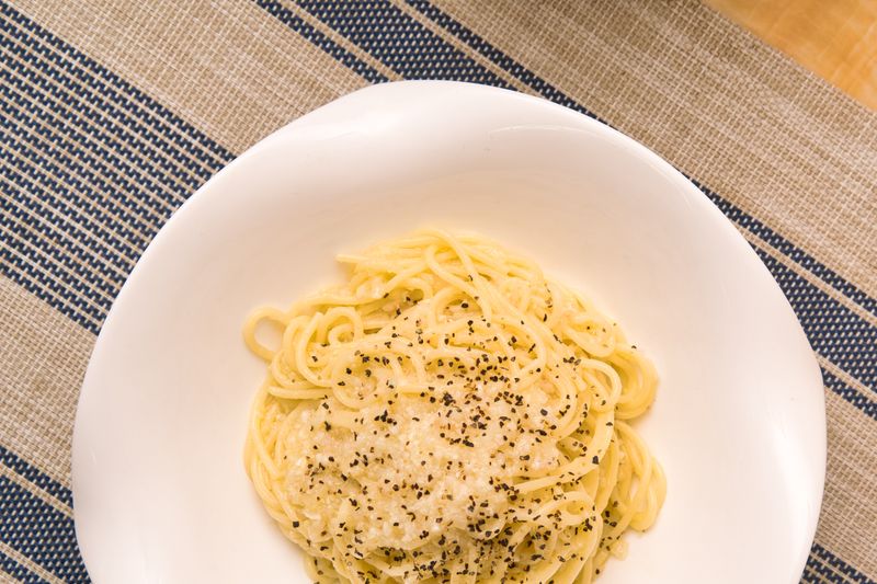 Cacio e Pepe pasta at Pizza luce